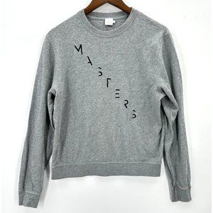 Longines Masters Sweatshirt Mens Pullover Crew Neck Cotton Light Gray Size S